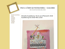 Tablet Screenshot of galerie-paul-luedin.com